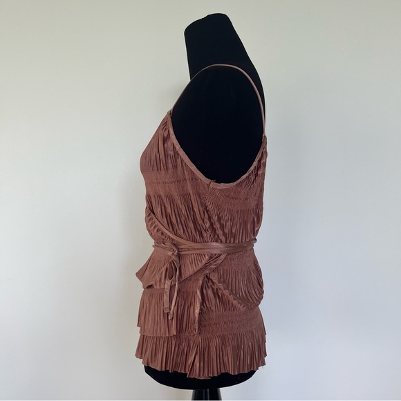 Deadstock Zara pink pleated cami top blouse. NWOT. Size Small. - Picture 3 of 16
